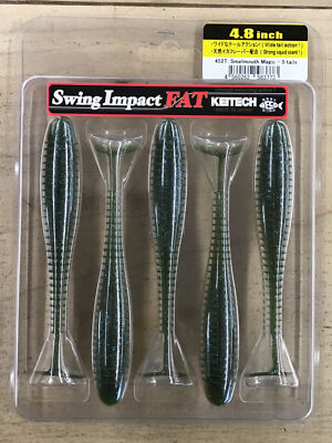 Keitech Swing Impact Fat 452T Smallmouth Magic 4.8 Inch - 5 tails
