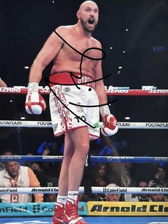 Tyson Fury hand signed Photo 8x6 Inc COA Boxing