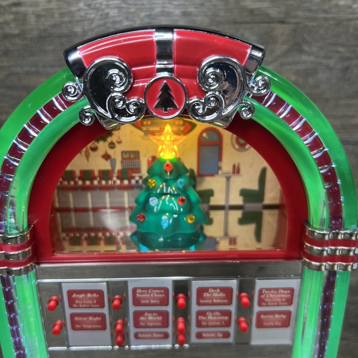 MR CHRISTMAS ROCK-O-RAMA HOLIDAY JUKEBOX-RED CHRISTMAS MR CHRISTMAS ROCK-O-RAMA HOLIDAY JUKEBOX-RED CHRISTMAS