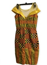 African Traditional Kente Women's Jumpsuit Dress Clothing 1  Multi Color 
