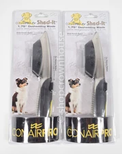 2 Conair Pro DOG Shed-It 1.75" Deshedding Comb Blade Pet Grooming Tool Small SZ