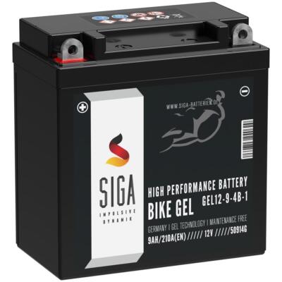 BIKE GEL 12N9-4B-1 Motorrad Batterie 9Ah 210A/EN 12V Gel12-9-4B-1, YB9-BS, YB9-B