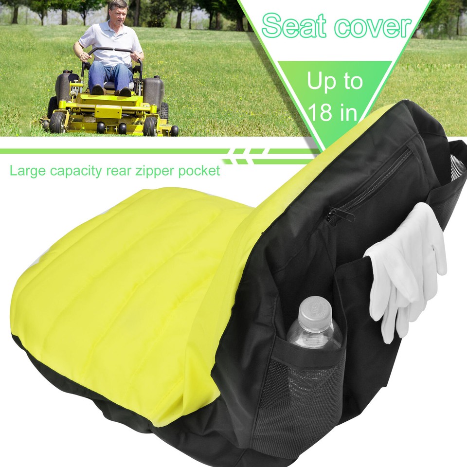 Lawn Mower Seat Cover Heavy Duty Oxford 300D Fiber Riding Mower Seat