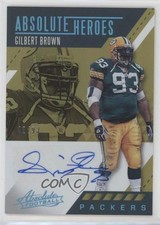 2017 Panini Absolute Heroes Jersey Number 42/93 Gilbert Brown #AHA-GB Auto 8p8