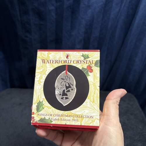 Waterford Crystal Songs Of Christmas Silver Bells Ornamento 8ª Edición 2003 Q4 - Imagen 14 de 14