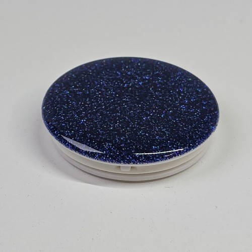 Universal Cell Phone Holder  Collapsible Stand. Glitter Blue  - Picture 1 of 4