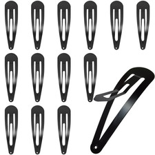 30 Pcs Snap Hair Clips, 3.1 Inch Big Size Barrettes Women No Slip Metal Snap Hai