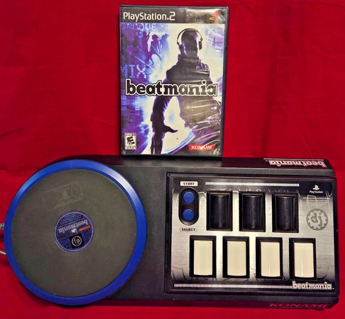 Beatmania (Sony Playstation 2, 2006) PS2 Game and Controller Bundle