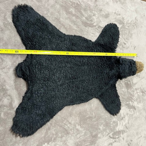 Alfombra Carstens Pequeña Felpa Oso Negro Animal 36x29 Cabaña Casa del Lago Niños Habitación Decoración - Imagen 6 de 9