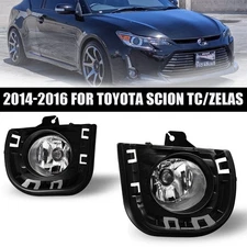 Pair For 2014 2015 2016 Toyota Scion TC/ZELAS Fog Lights Bumper Lamps w/Wiring