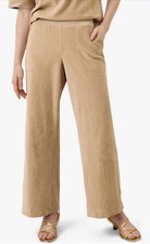 Pact Organic Cotton Pure Velour Wide Leg Pant XXL Sesame Color