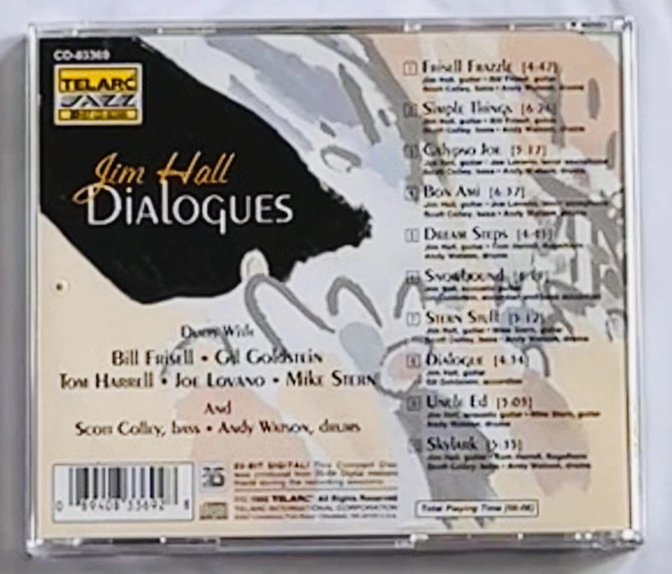 Jim Hall |  Dialogues | CD | 20-Bit Digital | Telarc 1995 - Bild 2 von 2