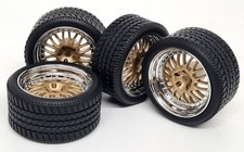 Kk 118 Porsche Bbs 911 4x Wheels Tyres Model Car Modify Etc