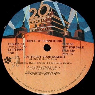 Triple S Connection - Got To Get Your Number / Livin' And Lovin' Just For You (1