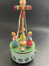German Steinbach Maypole Dancer Spin Carousel Lichtensteiner Polka Reuge Swiss