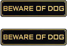 Beware of Dog Sign Aluminum Not Responsible Warning Caution Dog Rust Resistant W