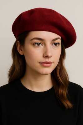 Vintage Pierre Laulhere French Red Beret Laulhere wool beret - Gem main image 4