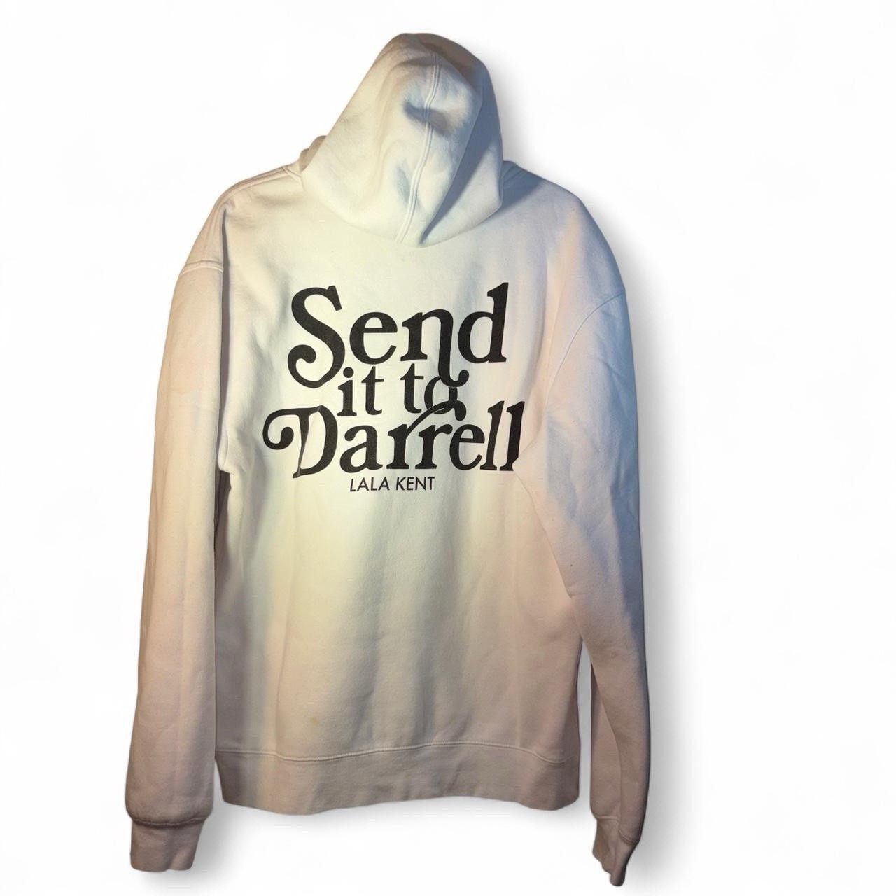 Lala kent send it to darrell hoodie white large reality tv merch