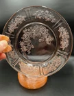 Set of 8 Pink Depression 1930’s Sharon/Cabbage Rose 6" Bread Plates - 692X