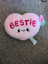 Squishable Bestie Pink Snacker Candy Heart Plush 7" Lovey Soft Valentine's Day