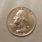 1964-D  90% Silver Quarter USA Silver Coin 25 Cents Washington Quarter