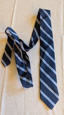 Brooks Brothers Red Fleece necktie - blue on blue stripes