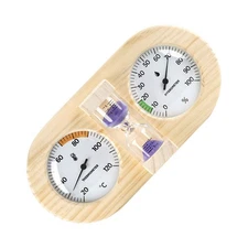 Sauna Clock 15 Minute Sand Timer Accurate Temperature Thermometer