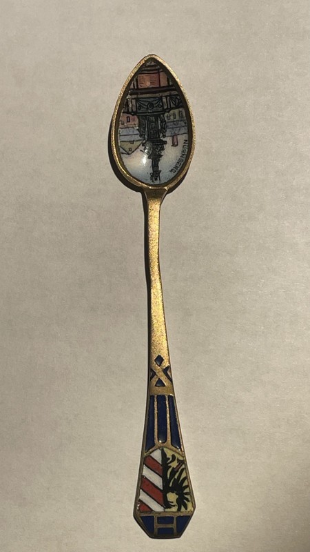 Nurmberg Germany Souvenir Spoon Alpacca