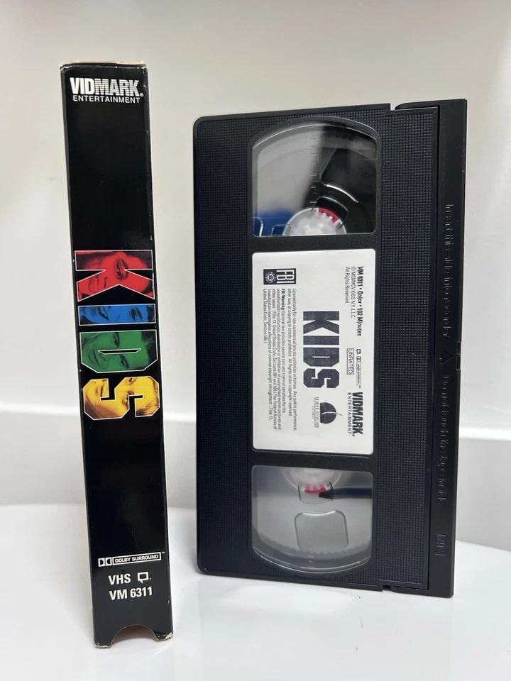 Kids VHS Tape, 1995 Larry Clark Cult Following Rare HTF OOP Banned Underground - Image 3 of 4