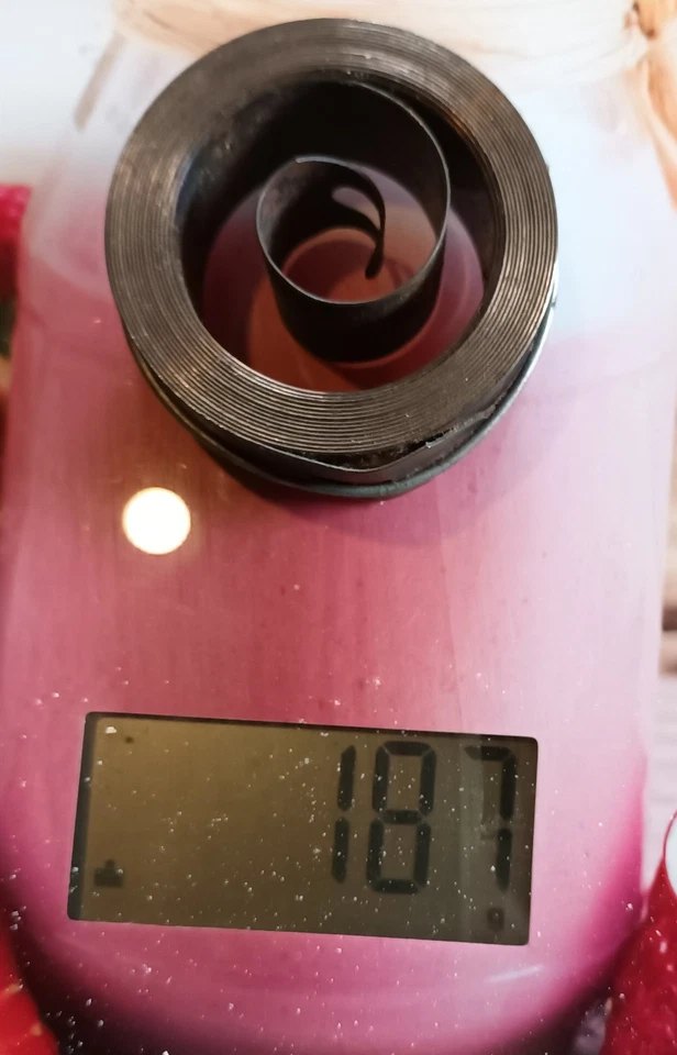 Ancien ressort pour pendule carillon ou phonographe 22 x 55 - Photo 4/4