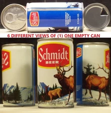 Schmidt Beer Elk Deer Scene C/S Can G Heilman 5 Cities Lacrosse Wisconsin 9X S/T