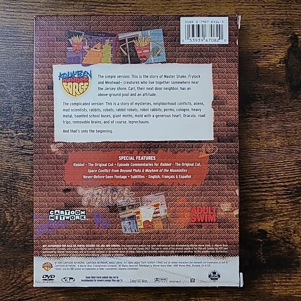 Aqua Teen Hunger Force Volume One DVD Adult Swim Cartoon Network FREE SHIPPING - Image 2 of 4