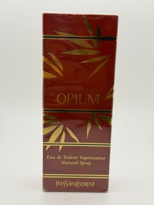 OPIUM BY YVES SAINT LAURENT EDT 1.6OZ / 50ML SPRAY SEALED VINTAGE