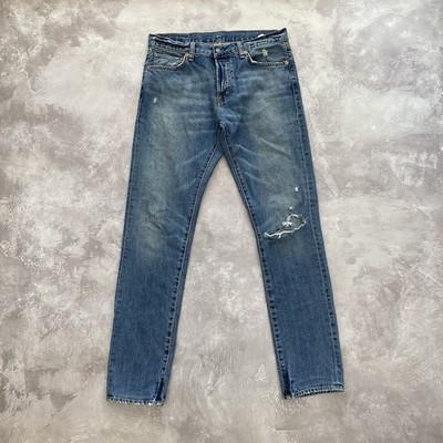 Vintage Ralph Lauren Jeans Denim & Supply Slim Distressed 100% 33/34 Selvedge