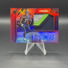 2019 Panini Certified Freshman Fabric Signatures DK Metcalf Mirror Red /199 RC