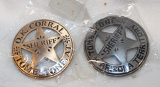 Collectible Tombstone Shariff Badges - 1 Gold...