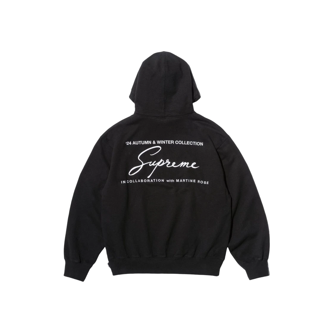 Sweat à capuche Supreme x Martine Rose noir   24FW