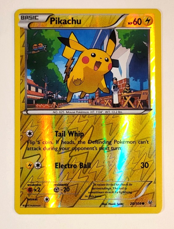 Pikachu - 20/108 - Roaring Skies - Reverse Holo - Near Mint - Pokemon Card_1