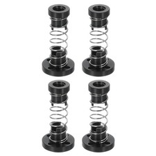 4Pcs Anti Backlash Spring Loaded Nut 2mm Pitch, 2 Start, 4mm Lead, 3.5mm Holes 