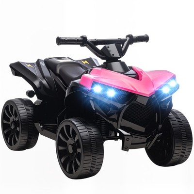AIYAPLAY 6V Kinder ATV, batteriebetriebenes Mitfahrauto für 3-6 Jahre, pink