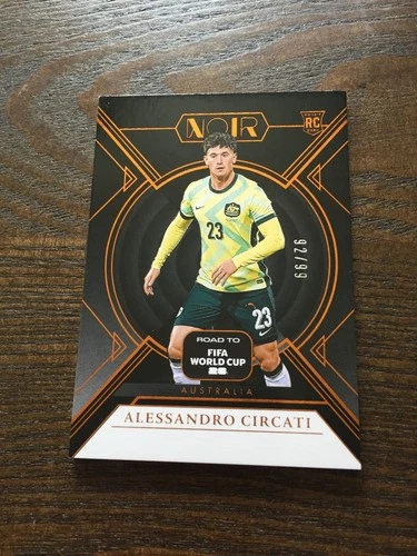 2026 Panini Noir Road To World Cup Alessandro Circati Australia Bronze 92/99 RC