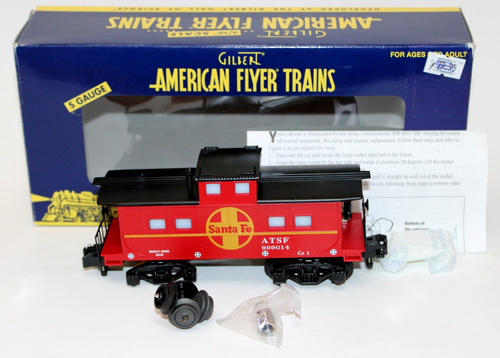 Lionel American Flyer 6-49029 Santa Fe Animated Caboose Boxed 2006 LESEN!