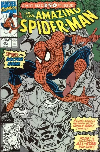 Amazing Spider-Man #350 VF 1991 Stock Image