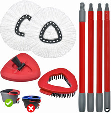 Mop Handle Mop Replace Heads and Mop Base Brush Replacement for O Cedar Easywrin