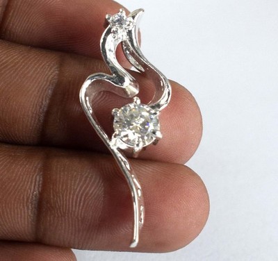 Certified White Diamond Solitaire 1.05 Ct Round Cut Pendant Valentine's Offer