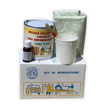 Kit Riparazione Vetroresina Completo 750 ml Carrozzeria Auto Moto Barche