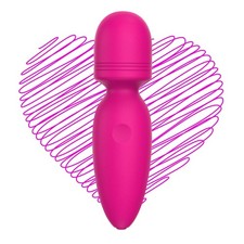 USB Rechargeable Mini Handheld Massager 10 Quiet Vibration Modes for Relief