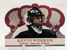 Kevin Weekes Tampa Bay Lightning 2001 Crown Royale Pacific Die-Cut #98