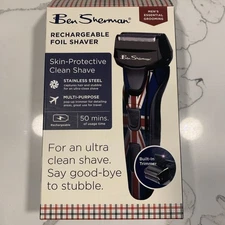 Ben Sherman Rechargeable Cordless Foil Shaver Skin-Protective Clean Shave
