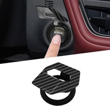 Engine Start Stop Button Cover in Carbon Fiber, Zinc Alloy Color: Carbon Fiber